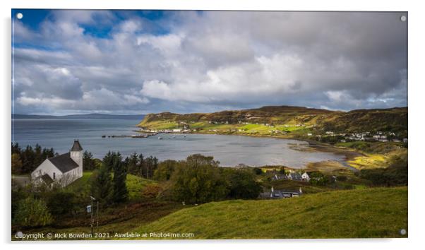 Uig Bay Isle of Skye Acrylic by Rick Bowden