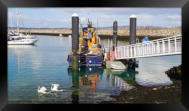 Brixham Torbay Lifeboat Framed Print by Peter F Hunt