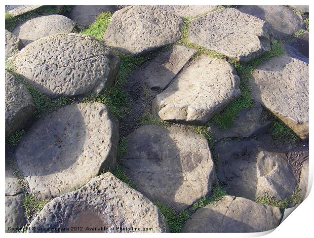 Giant's stones Print by Ciara Hegarty
