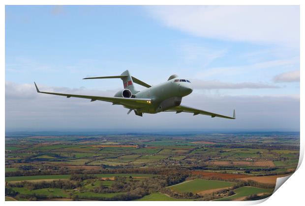 5 Squadron Sentinel R1 Airborne Print by Oxon Images