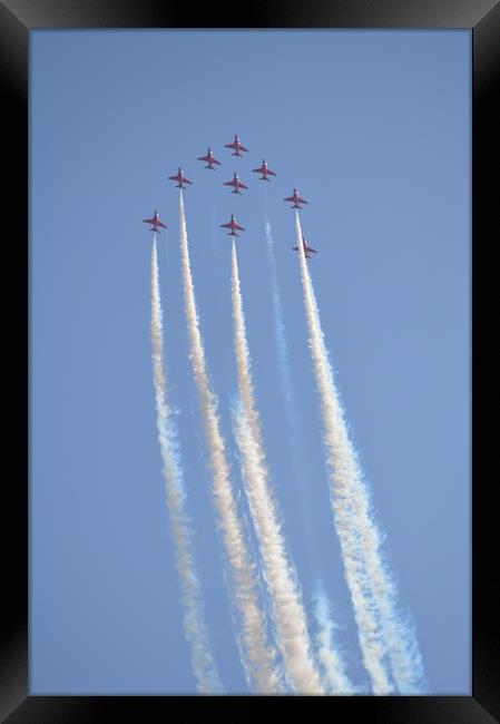 Red arrows Framed Print by Michael bryant Tiptopimage