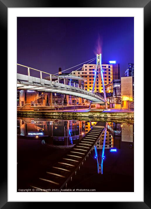 The Calls bridge, Leeds. Framed Mounted Print by Chris North