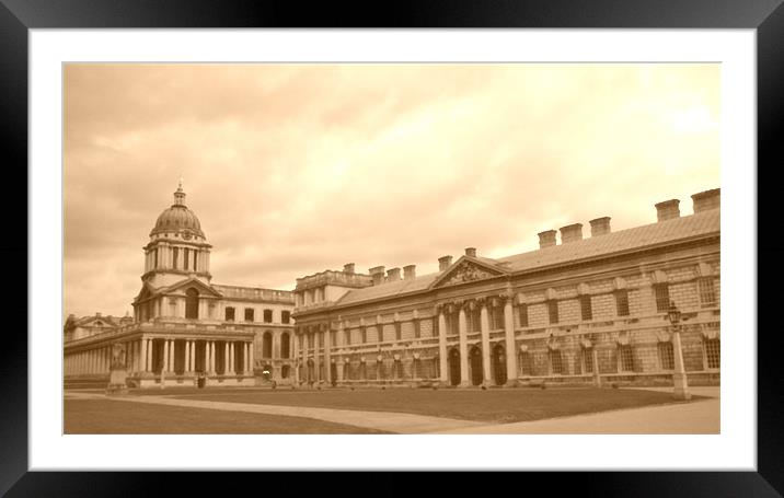 The Royal Hospital for Seamen, Greenwich Framed Mounted Print by Dawn O'Connor