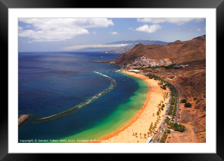 San Andres and Santa Cruz, Tenerife, Canary Islands Framed Mounted Print by Geraint Tellem ARPS