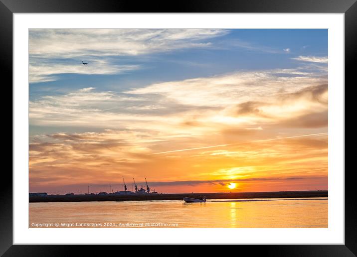 Ria Formosa Sunrise Framed Mounted Print by Wight Landscapes