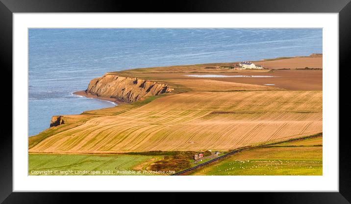 Atherfield Point Framed Mounted Print by Wight Landscapes