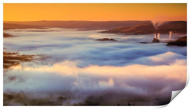 Dawn's Embrace over Derbyshire Print by Kevin Elias