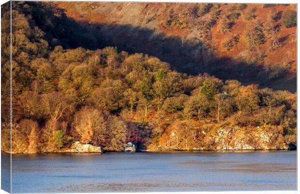 Ullswater boathouse Canvas Print by Kevin Elias