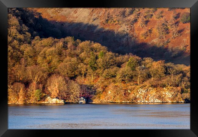Ullswater boathouse Framed Print by Kevin Elias