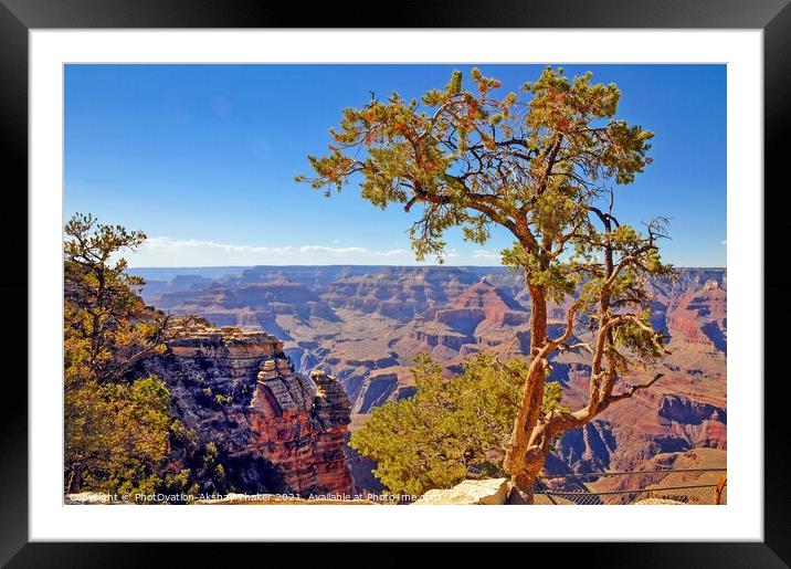 Amazing and spectacular landscapes of Grand Canyon formations, Arizona, USA Framed Mounted Print by PhotOvation-Akshay Thaker