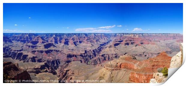 Panoramic view of Grand Canyon, Arizona, USA.  Print by PhotOvation-Akshay Thaker