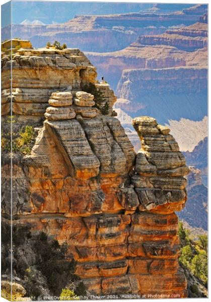 Amazing and spectacular landscapes of Grand Canyon formations, Arizona, USA Canvas Print by PhotOvation-Akshay Thaker