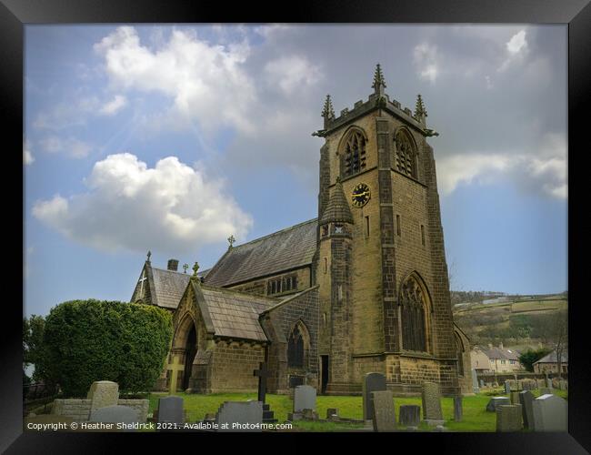 St Thomas, parish church, Sutton-in-Craven Framed Print by Heather Sheldrick