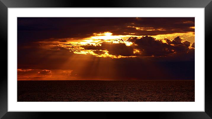 Aberafon sunset Framed Mounted Print by Sean Wareing