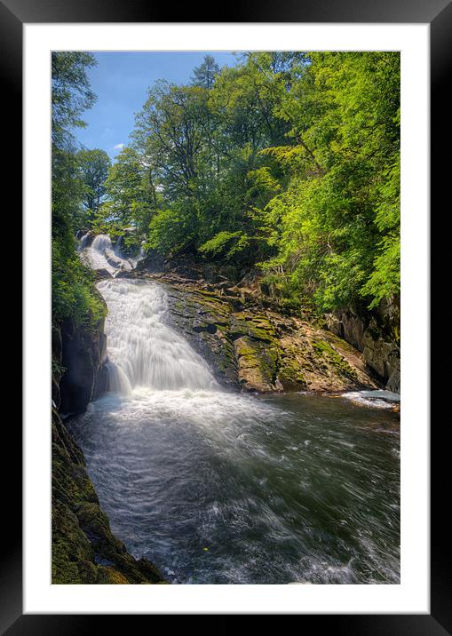 Swallow Falls  Framed Mounted Print by Rory Trappe