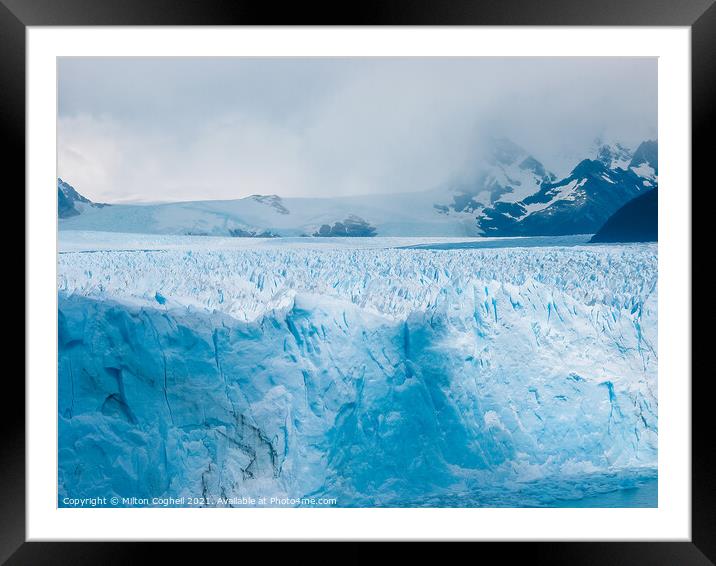 Perito Moreno Glacier Framed Mounted Print by Milton Cogheil