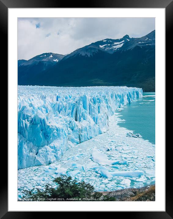 Perito Moreno Glacier Framed Mounted Print by Milton Cogheil