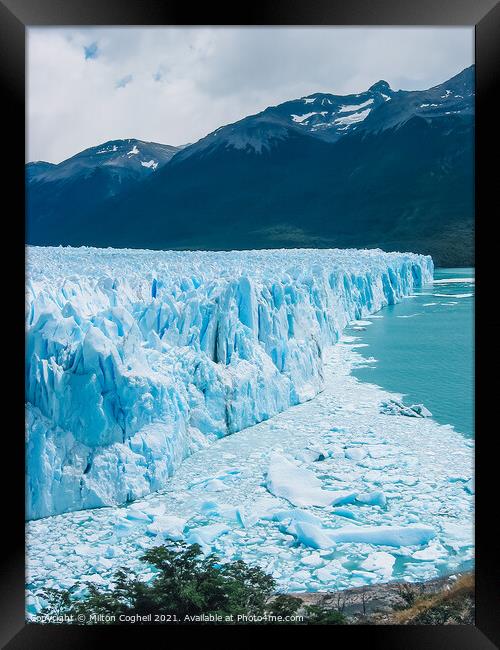 Perito Moreno Glacier Framed Print by Milton Cogheil