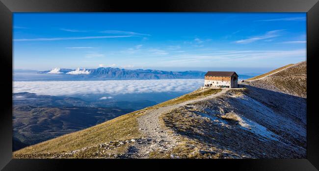 Mountain Hut in Gran Sasso, Italy Framed Print by Keith Douglas
