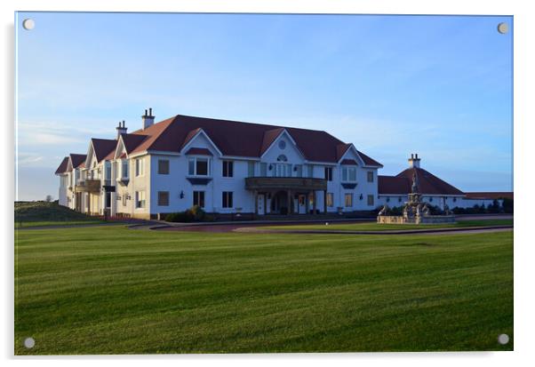Turnberry Golf Clubhouse Acrylic by Allan Durward Photography