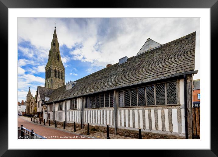  Leicester Guildhall Framed Mounted Print by Jim Monk