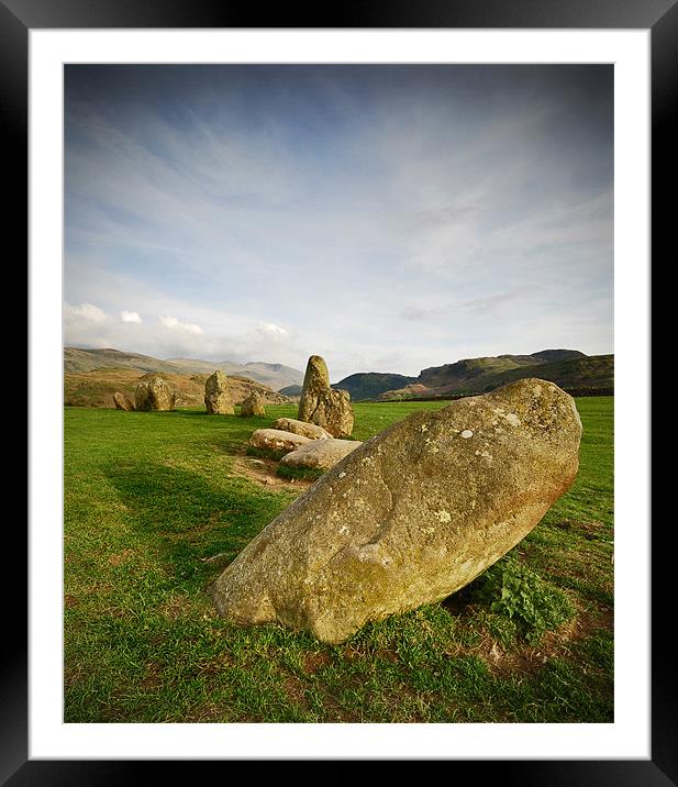Castlerigg Stone Circle Framed Mounted Print by Richard Peck