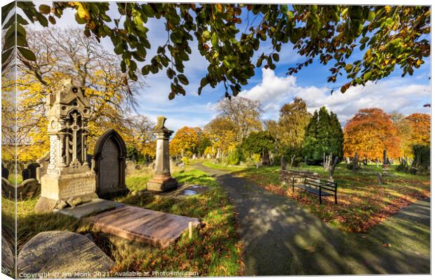 Welford Road Cemetery, Leicester Canvas Print by Jim Monk