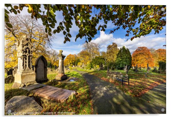 Welford Road Cemetery, Leicester Acrylic by Jim Monk