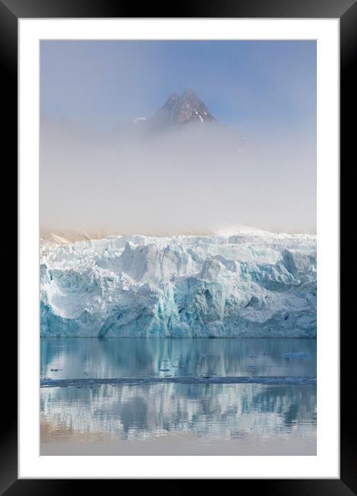 Waggonwaybreen Glacier in Albert I Land, Svalbard Framed Mounted Print by Arterra 