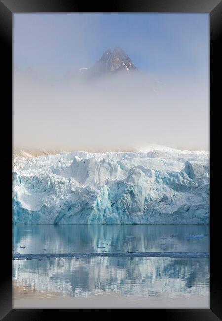 Waggonwaybreen Glacier in Albert I Land, Svalbard Framed Print by Arterra 