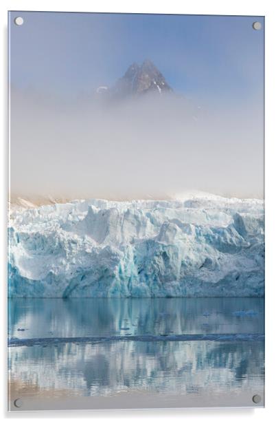 Waggonwaybreen Glacier in Albert I Land, Svalbard Acrylic by Arterra 