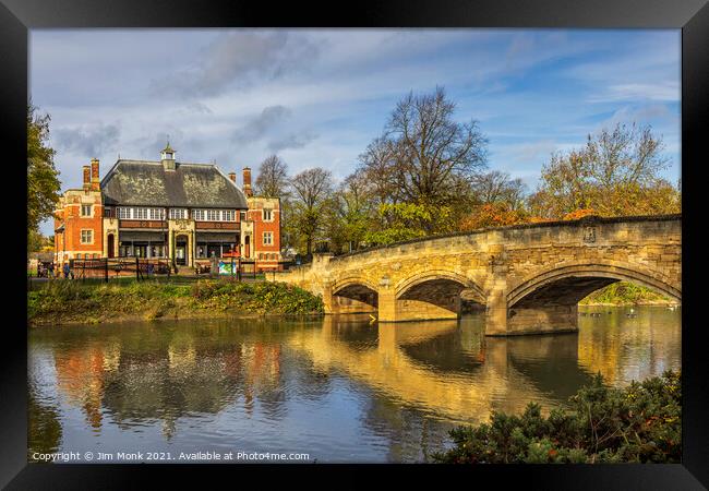 The Pavilion Cafe at Abbey Park, Leicester Framed Print by Jim Monk