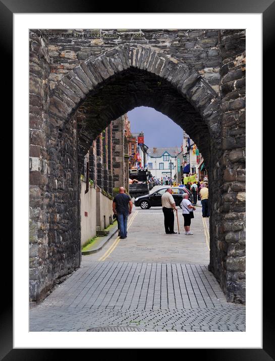 Archway built into the castle walls Framed Mounted Print by Frank Irwin