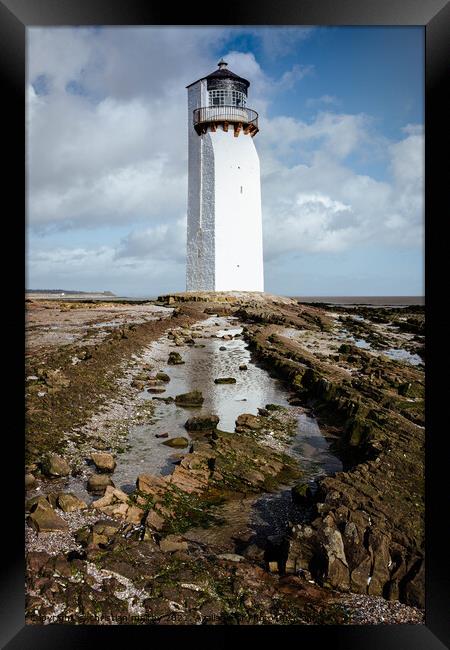  Southerness lighthouse  Framed Print by christian maltby