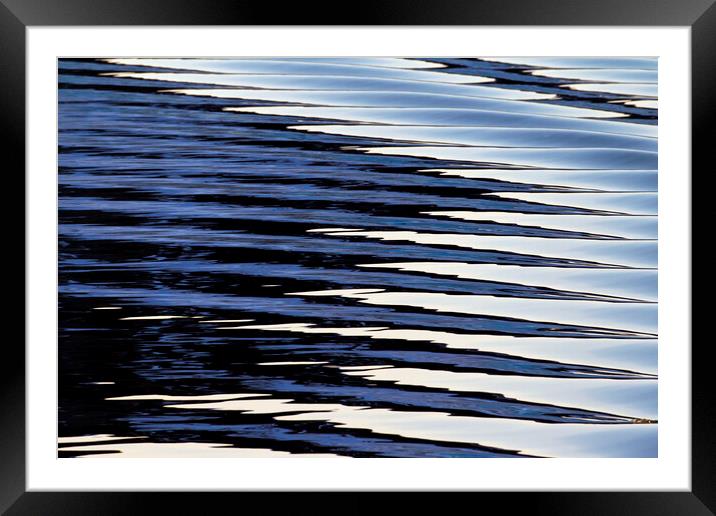 Water Ripples in Lake Framed Mounted Print by Arterra 