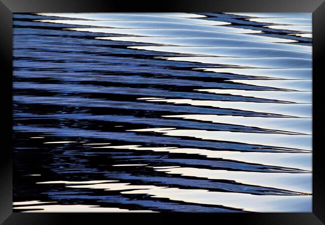 Water Ripples in Lake Framed Print by Arterra 