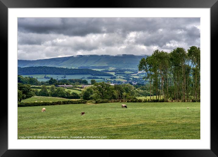 Hay Bluff, the Black Mountains, Wales Framed Mounted Print by Gordon Maclaren