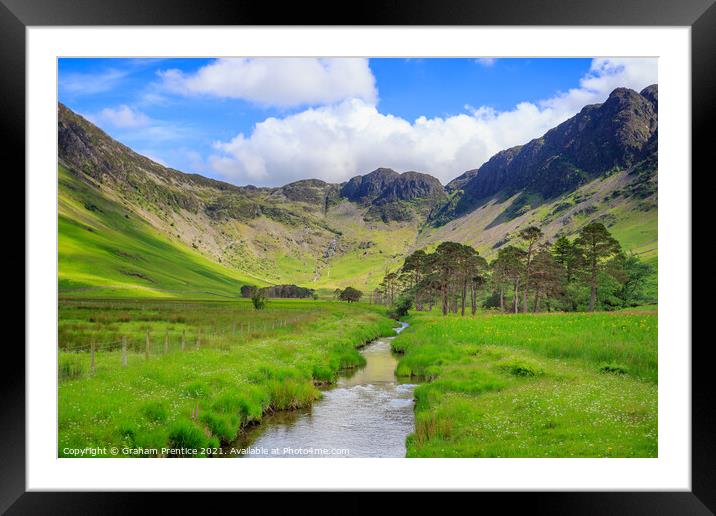 Warnscale Beck, Buttermere Framed Mounted Print by Graham Prentice