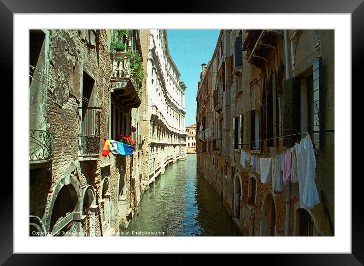 Venice Canal Framed Mounted Print by Juha Agren