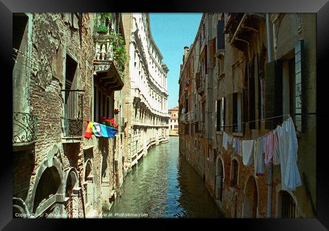 Venice Canal Framed Print by Juha Agren