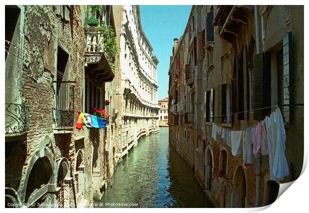 Venice Canal Print by Juha Agren