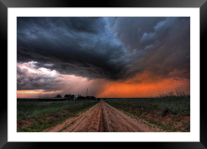 Texas Storm Framed Mounted Print by Mark Pritchard