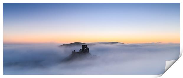 Corfe Castle panorama  Print by Shaun Jacobs