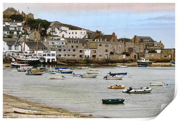 St Mary's Harbour, Isles of Scilly Print by Brian Pierce