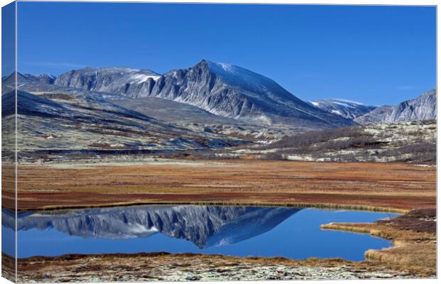 Rondane National Park in Dovre, Norway Canvas Print by Arterra 