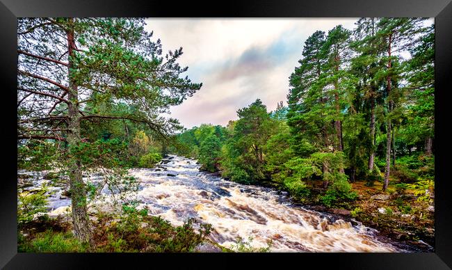 Rapids, Highlands, Scotland, UK Framed Print by Mark Llewellyn