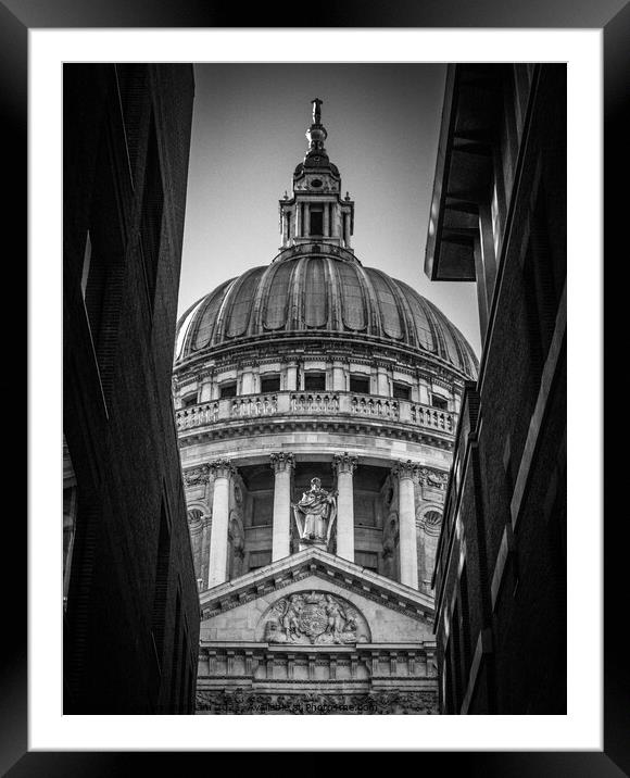 St Pauls Cathedral  Framed Mounted Print by Nathan Benham