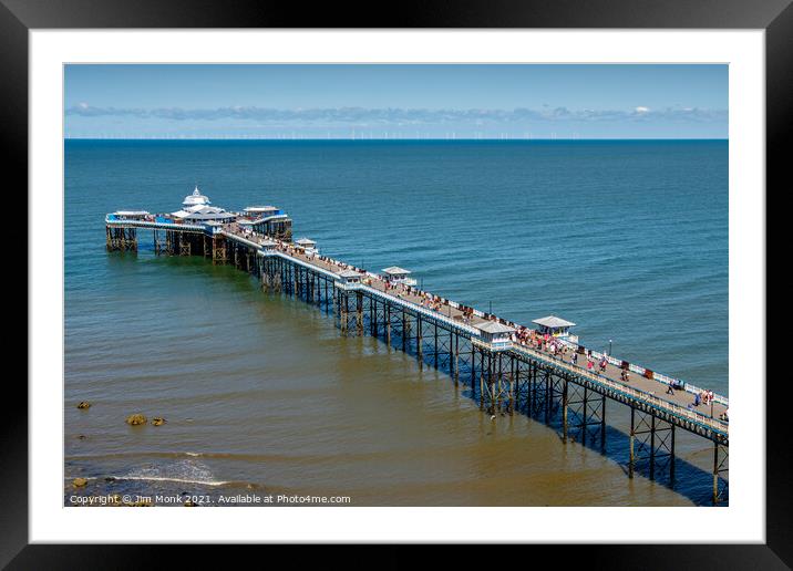 Llandudno Pier, North Wales Framed Mounted Print by Jim Monk