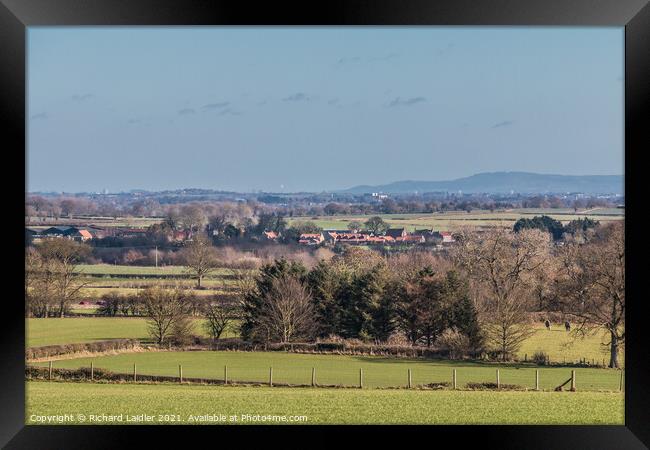 Eppleby, North Yorkshire from Foxberry Farm Framed Print by Richard Laidler