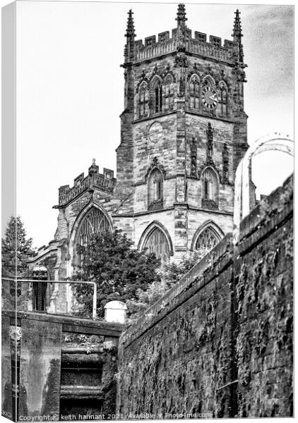 Kidderminster Church  Canvas Print by keith hannant